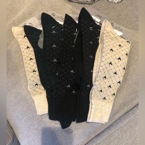 Set of 6 NWT Mickey Mouse Men’s Dress Socks (4 Black / 2 Oatmeal)